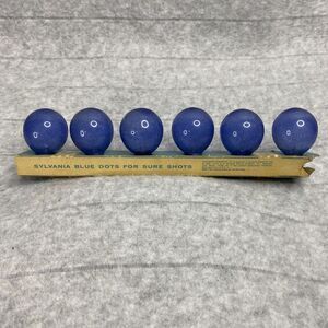 Vintage Sylvania Blue Dots For Sure Shots Bulbs‎ P25 6 Flash Bulbs